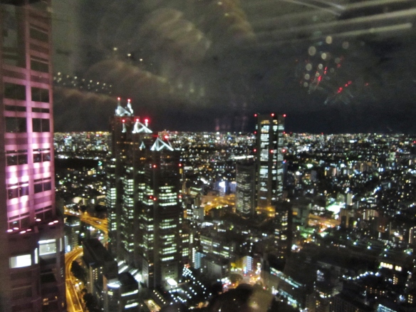 Night view of Tokyo atop Tokyo Metropolitan Gov't. building.