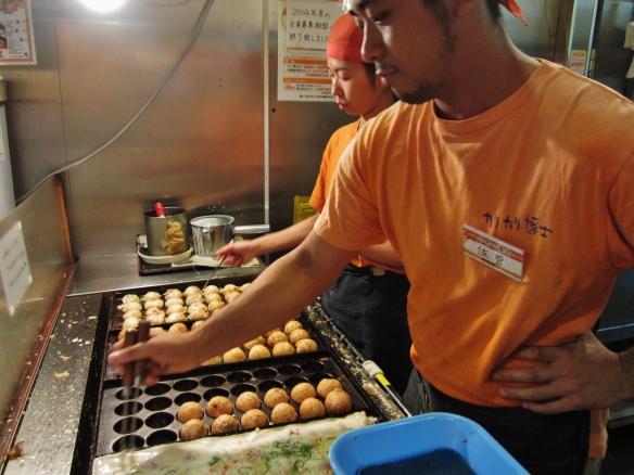 A popular snacks in Japan, octopus ball.